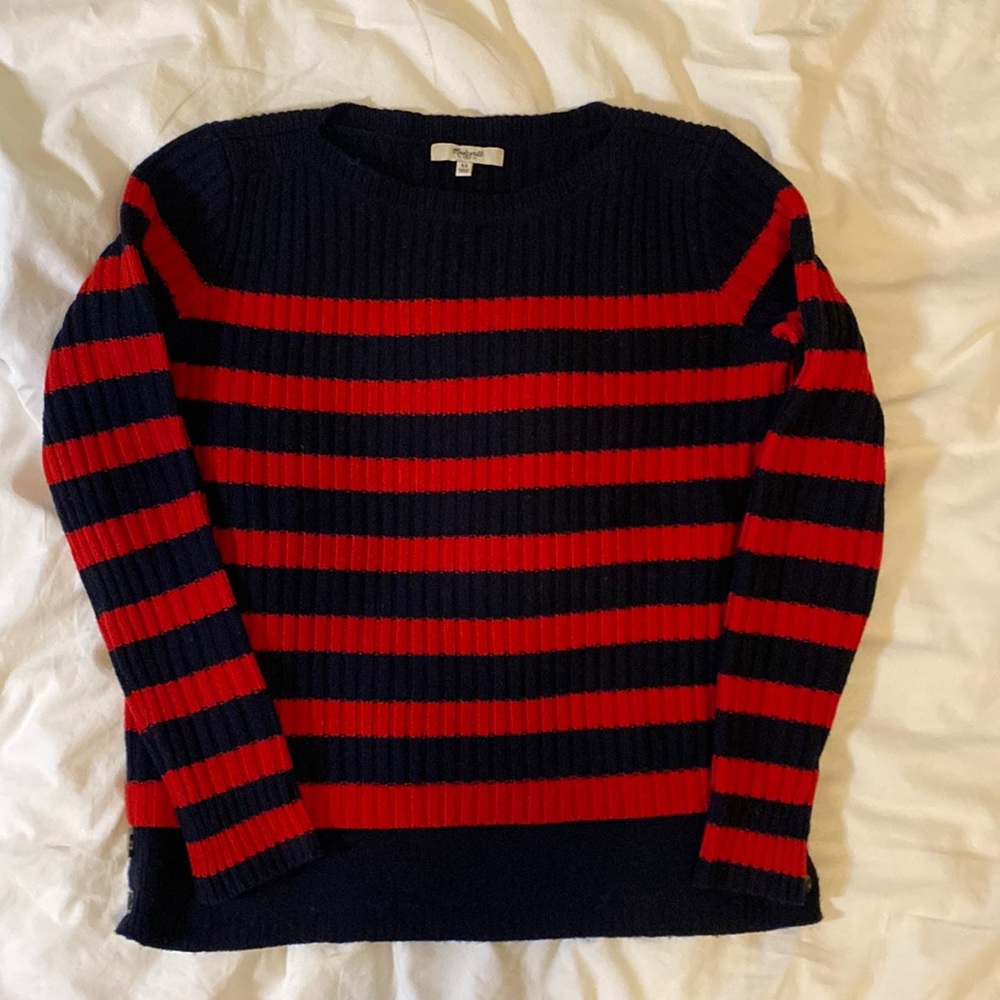 Madewell Striped Merino Wool Sweater - XS